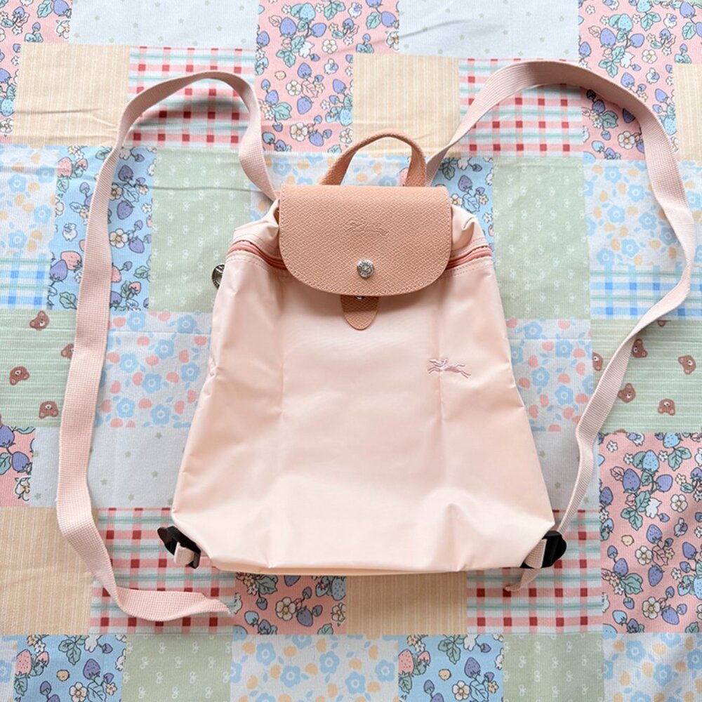 Longchamp Pink Foldable Backpack - image 1